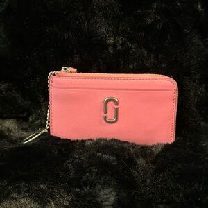 Pink Leather Card Holder